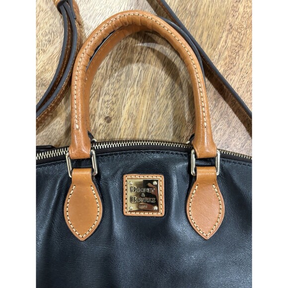 Dooney & Bourke Satchel Black Leather Crossbody Handbag - Picture 5 of 12